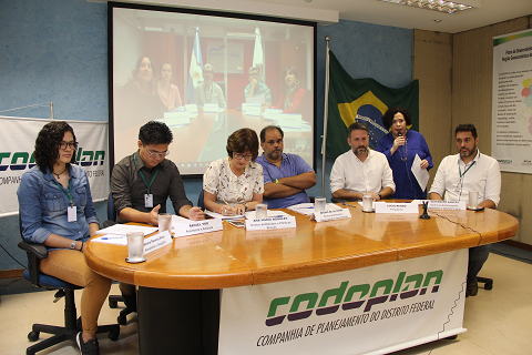 Codeplan realiza videoconferência sobre georreferenciamento com pesquisadores na Argentina